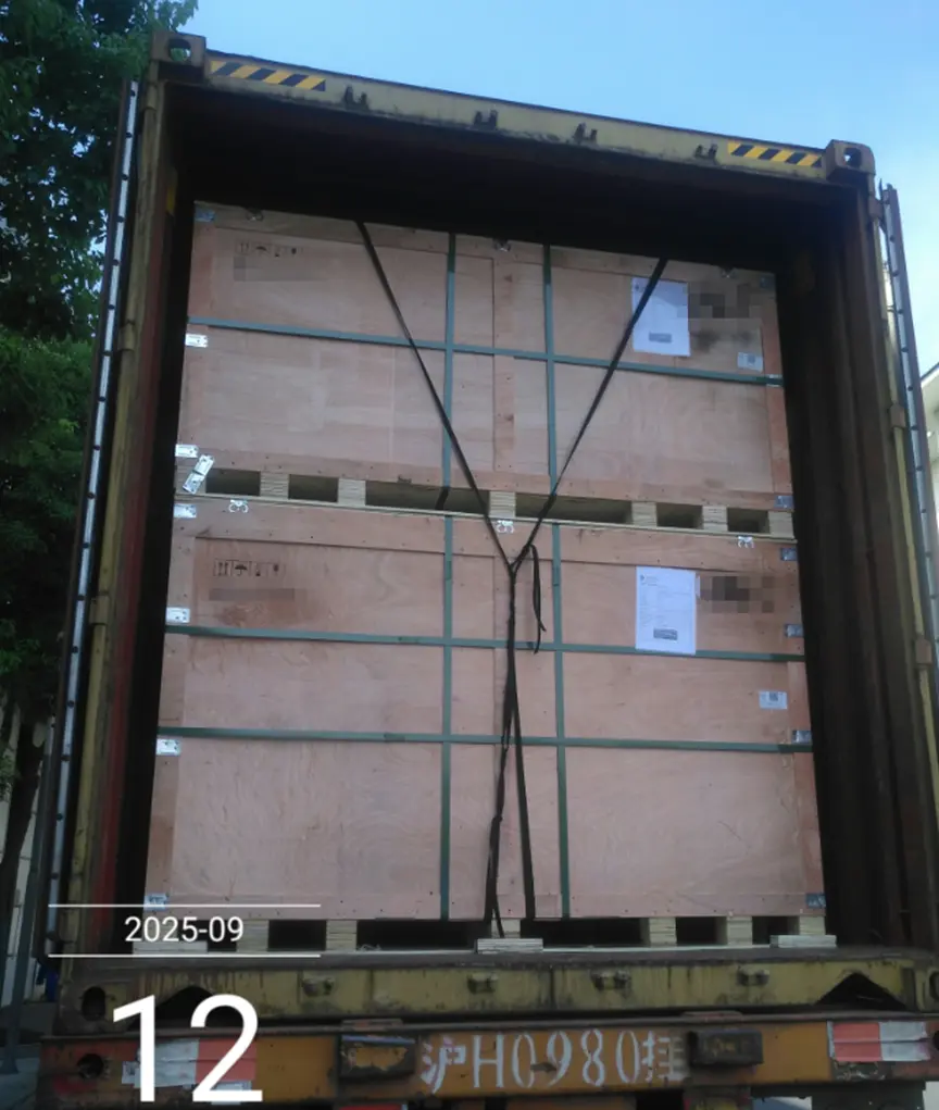 A batch of enamelled aluminium wire products are being packed and ready to be shipped to the Philippines